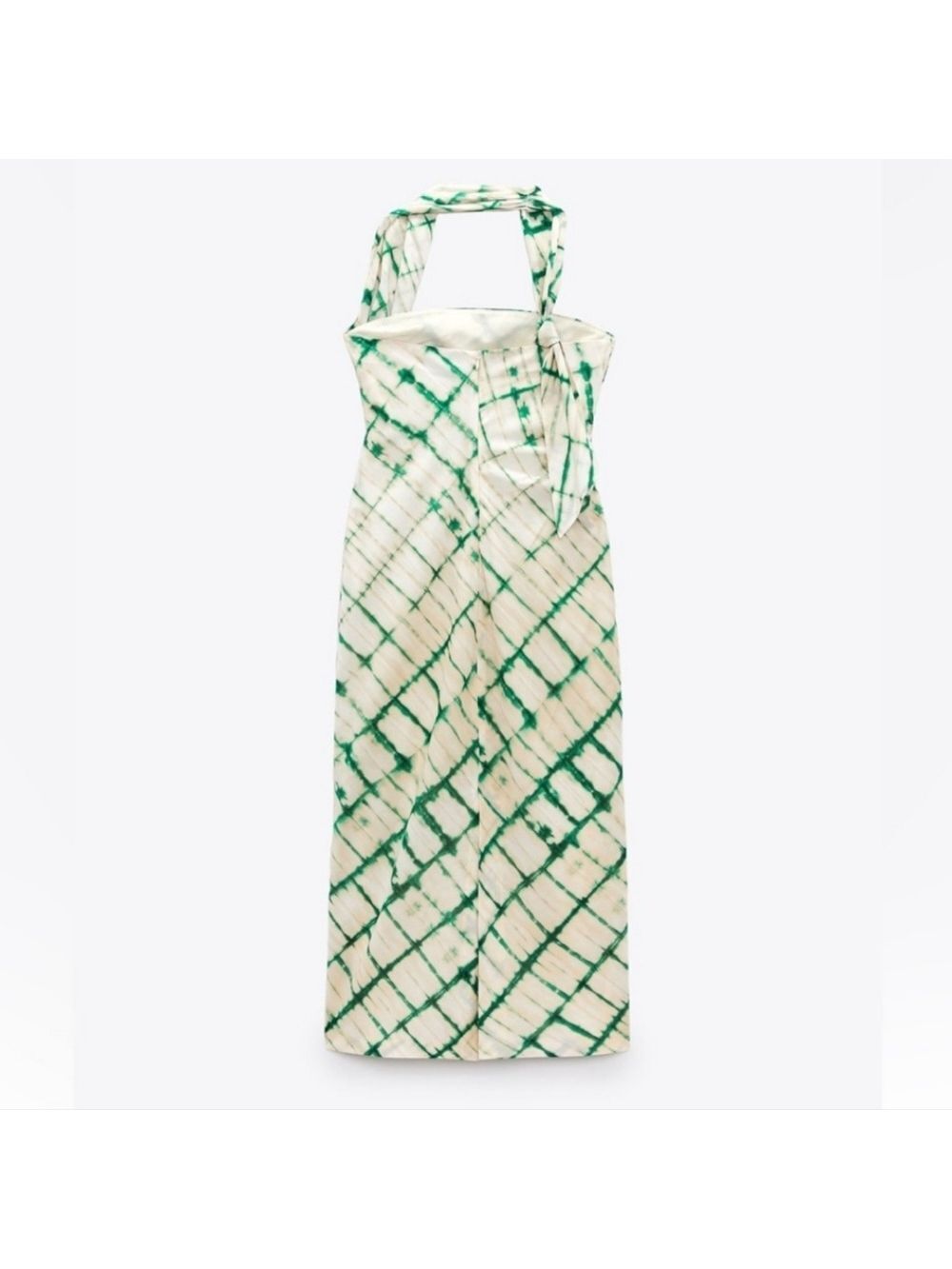 NWT Zara Printed Ecru Midi Dress, Size XL - Picture 12 of 15